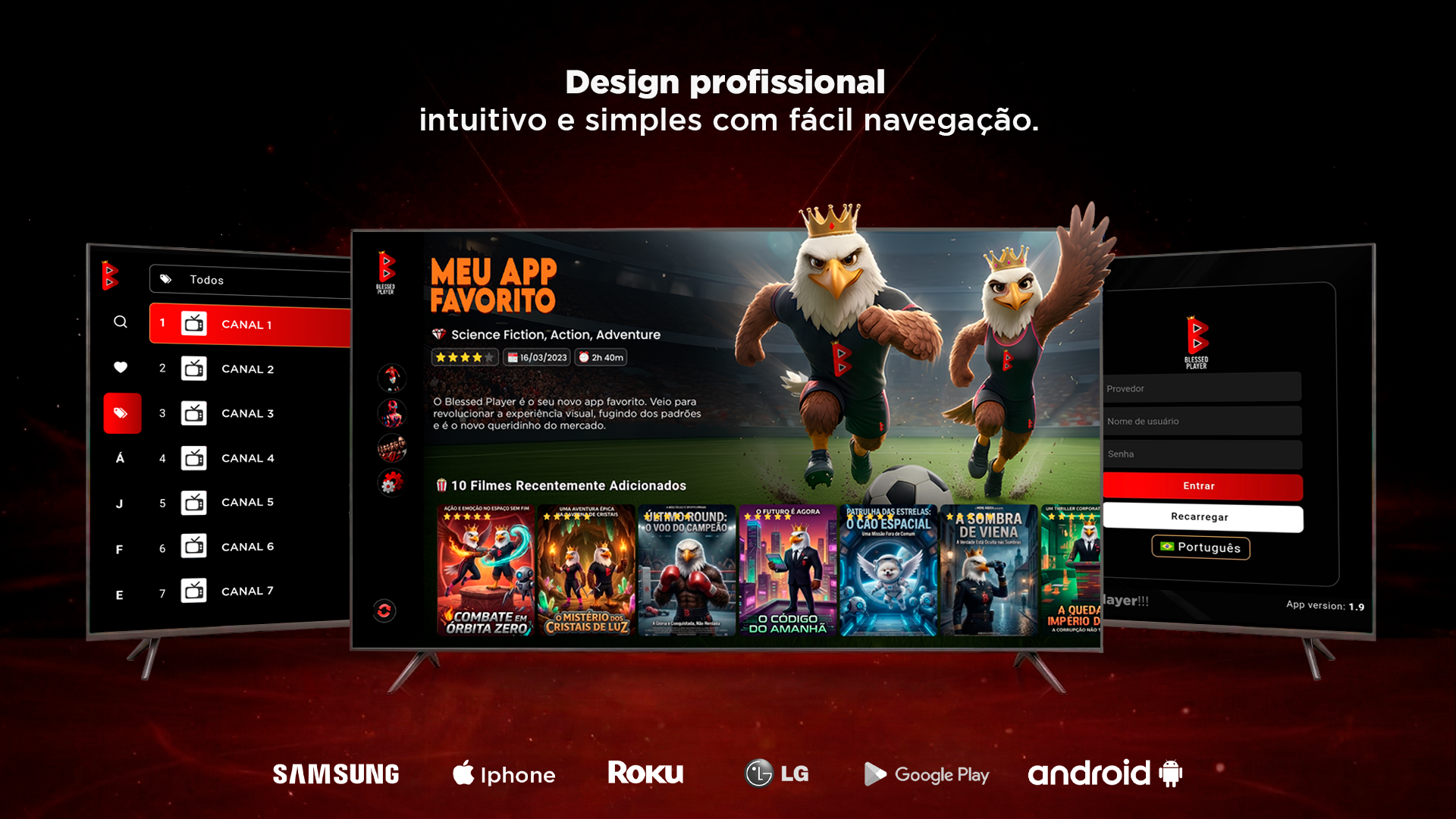 Aplicativo Blessed Player